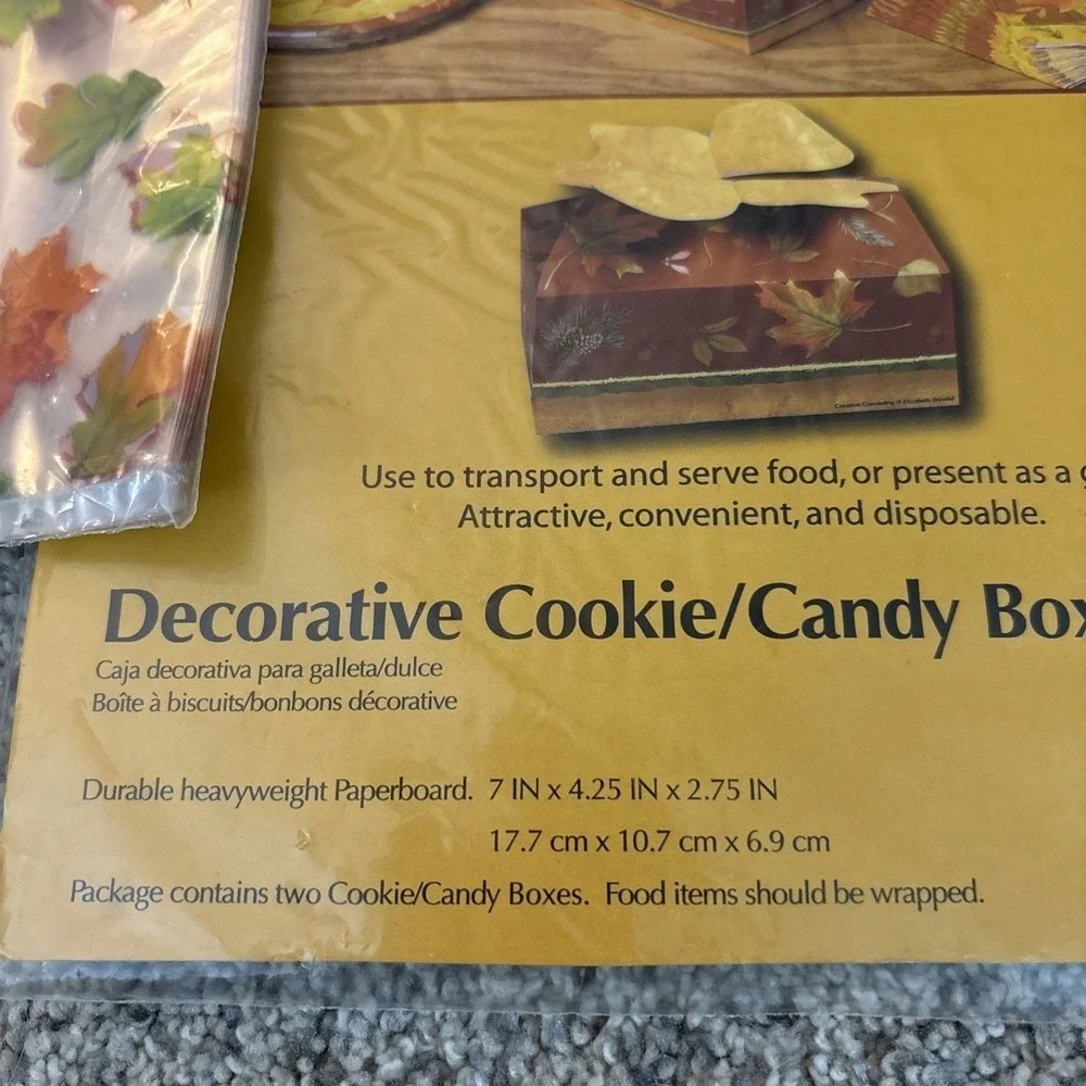 Fall party gift/treat bags Thankful and Blessed leaves & cookie bags and 2 boxes